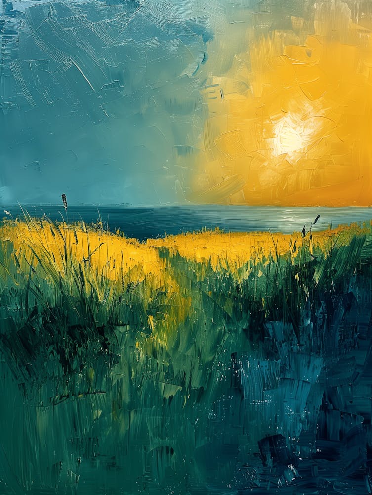 Sunset In The Meadow 1