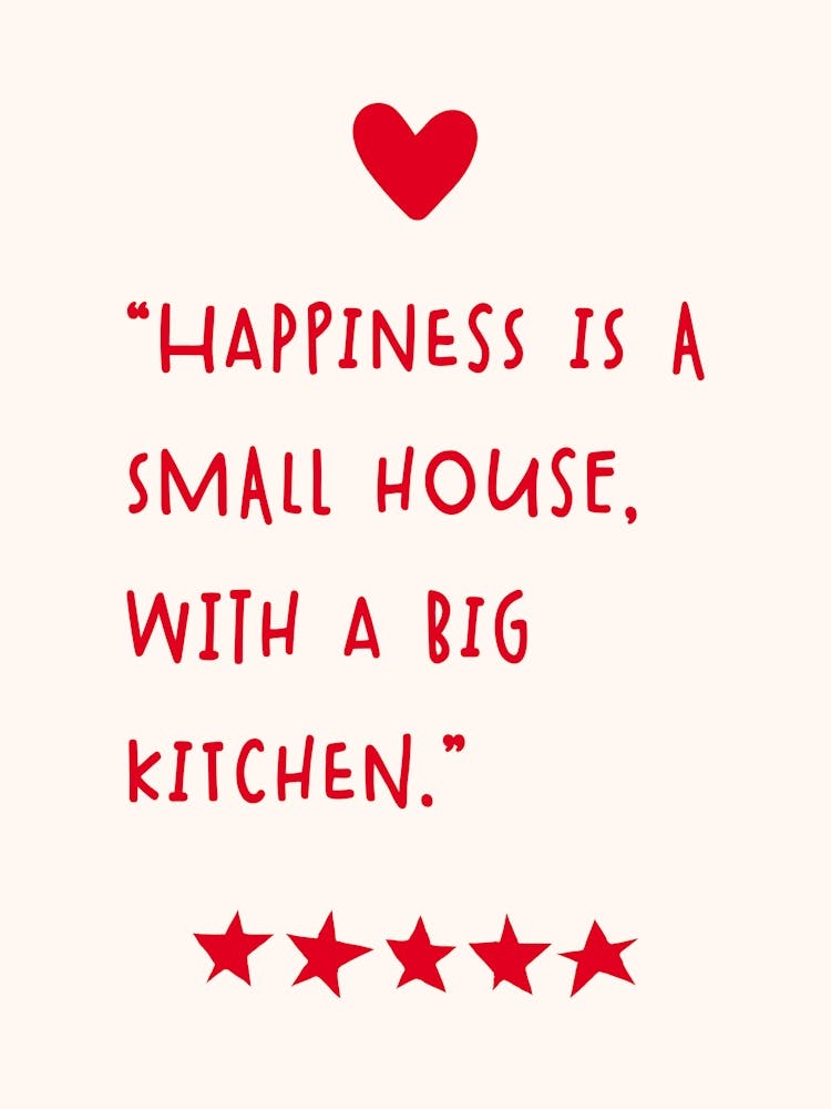 Happy Kitchen Typography