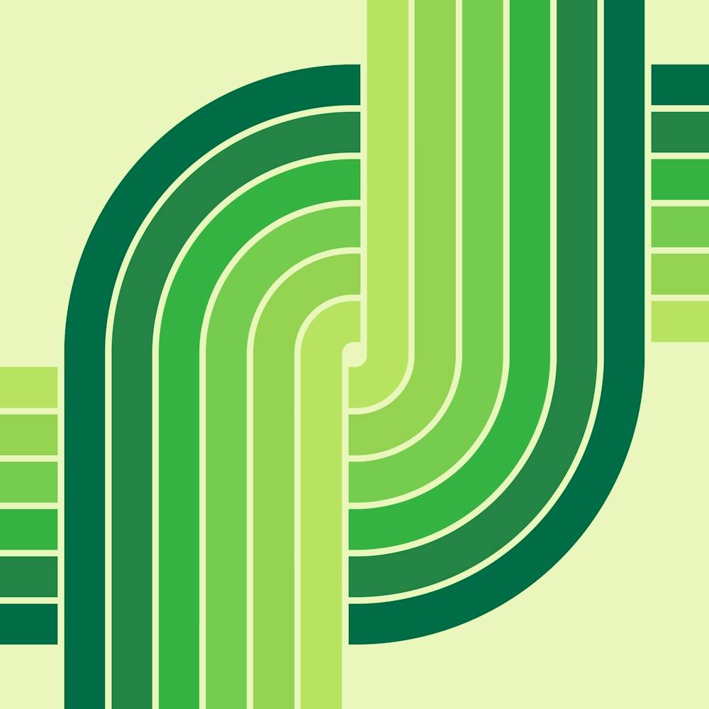 Retro Mid Century Modernist Geometric Design 1