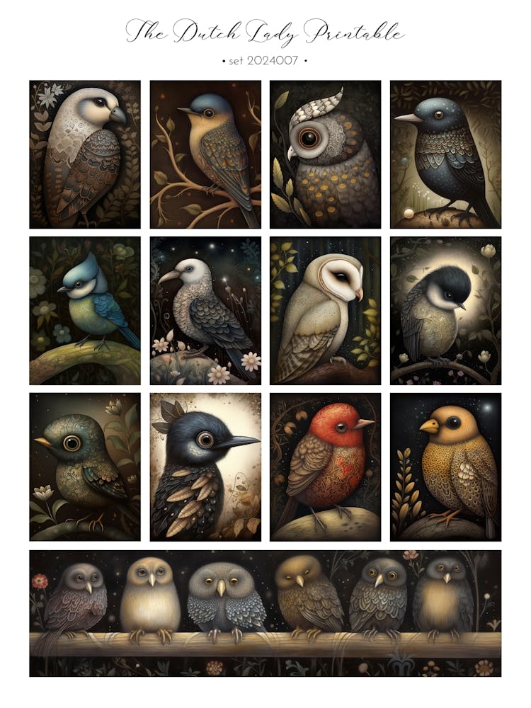 Dark Garden Birds