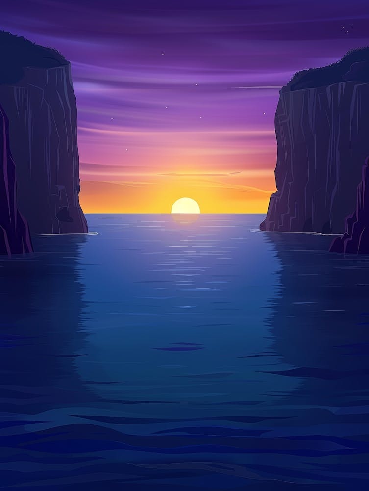 Sunset Over The Sea 12