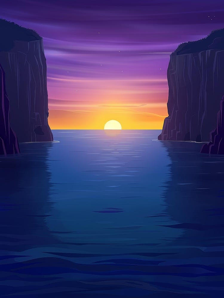 Sunset Over The Sea 12