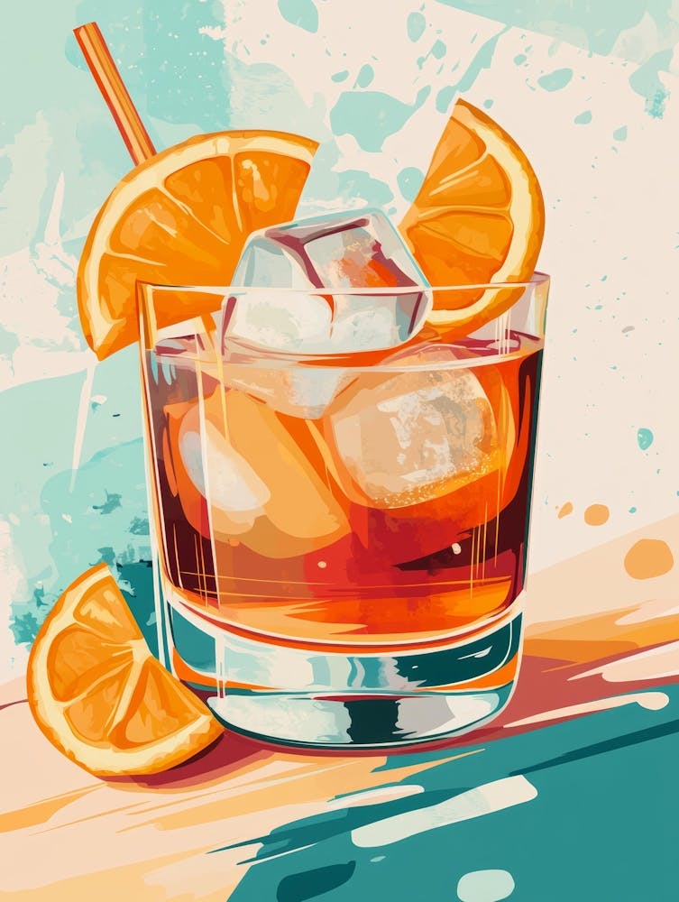 Cocktail With Orange Slices