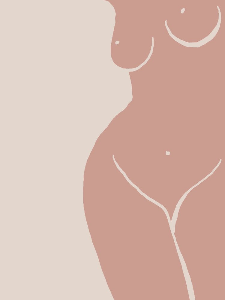 Female Nude Closeup Line A