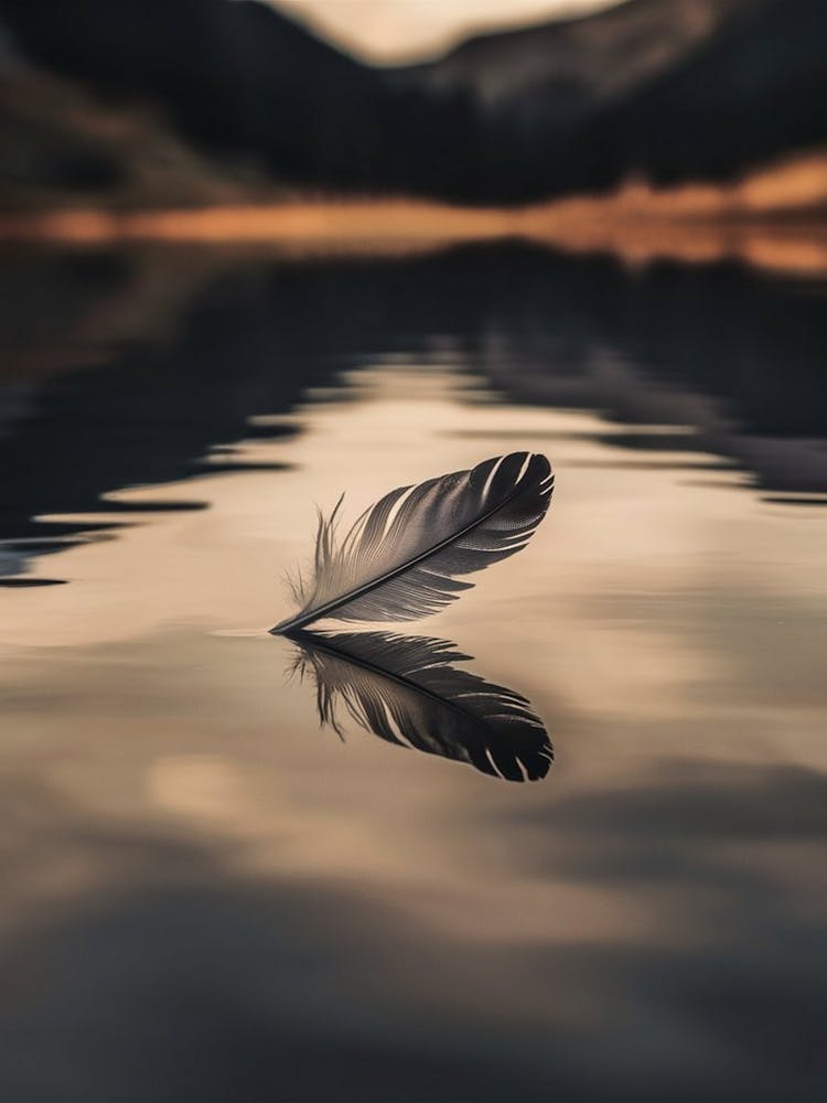 Feather In The Water