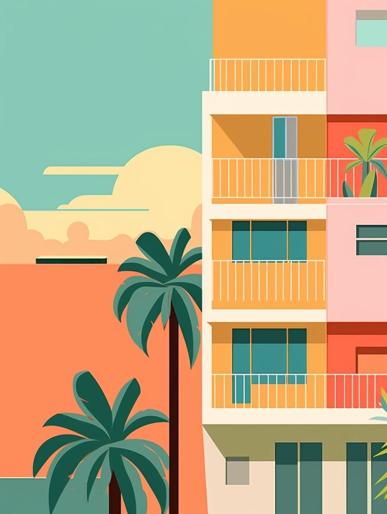 Puerto Rico 1 Travel Illustration