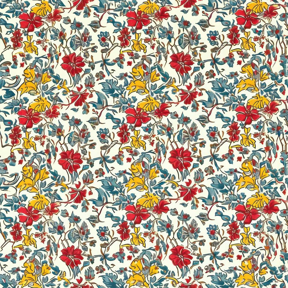 Lily Lane London Fabrics Floral Pattern 4