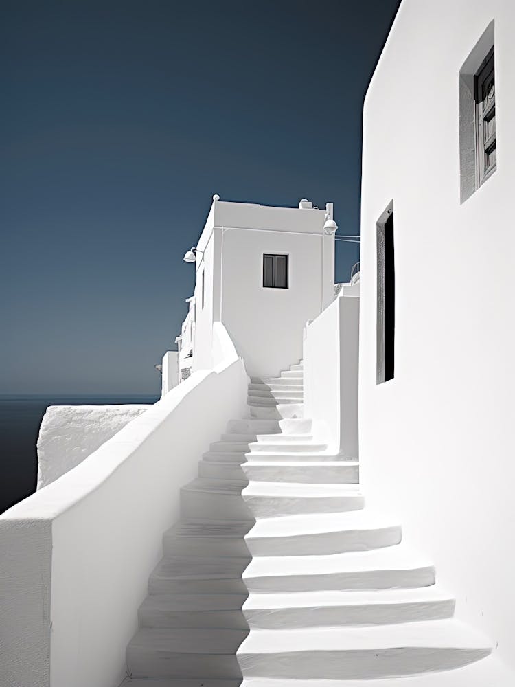 Santorini, Greece, Photography In Black And White 4