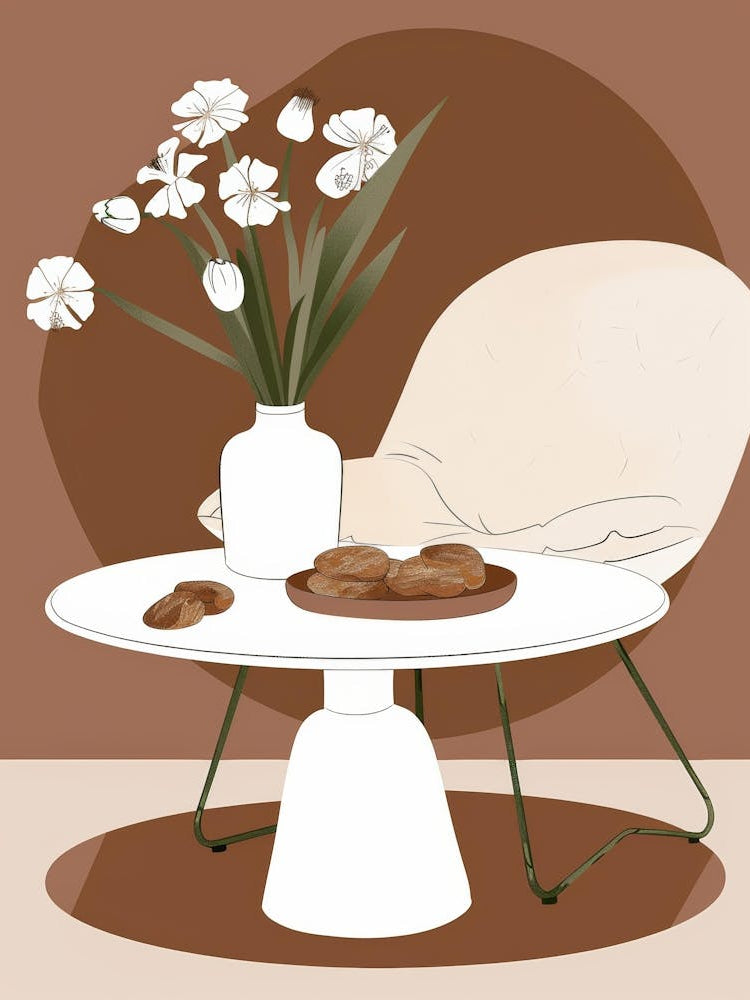 Table With Flowers 1