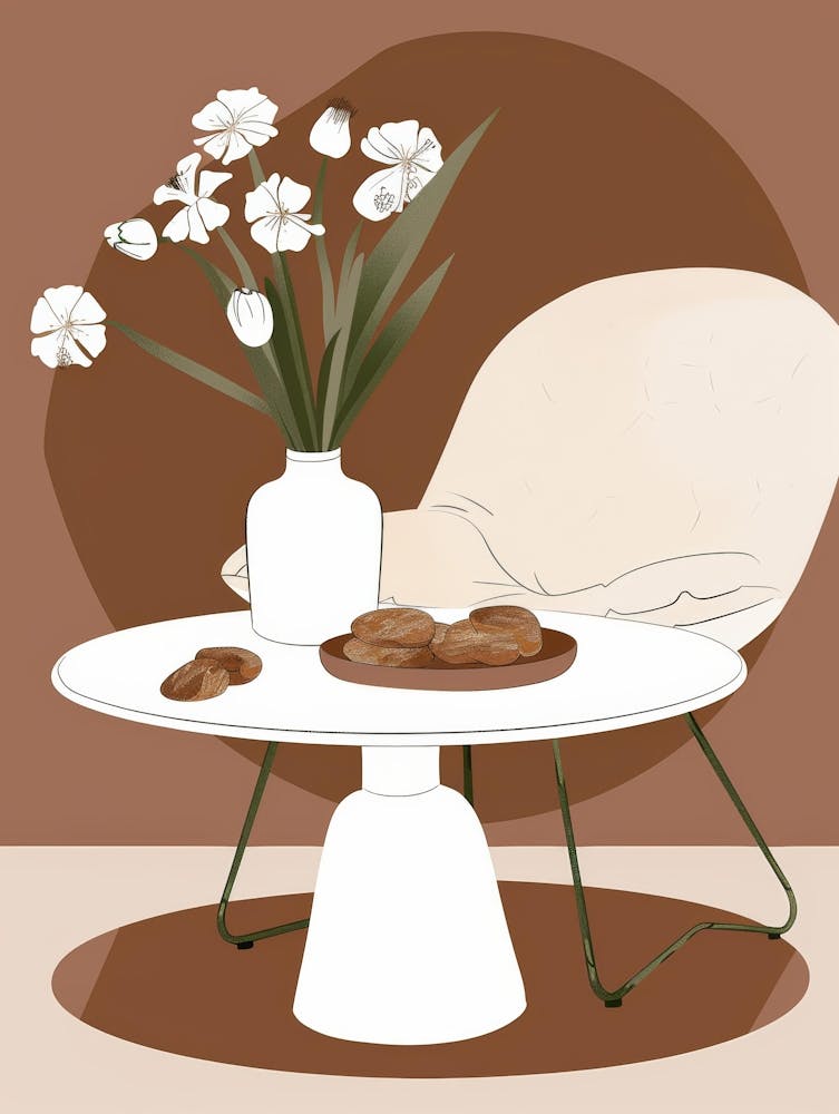 Table With Flowers 1