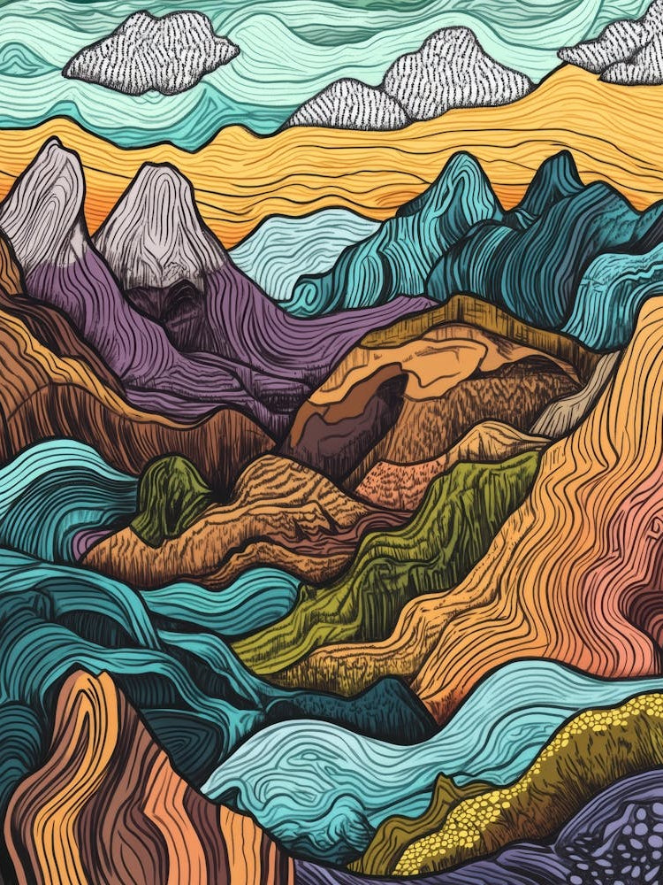 Mountains And Clouds