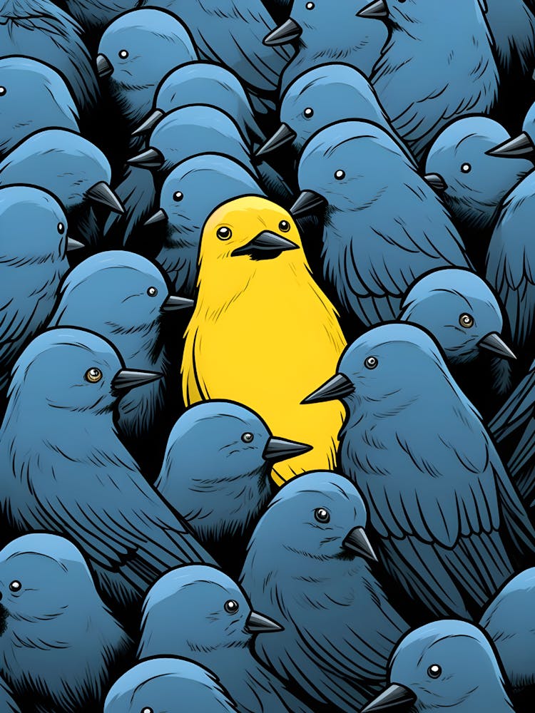 Gelber Vogel