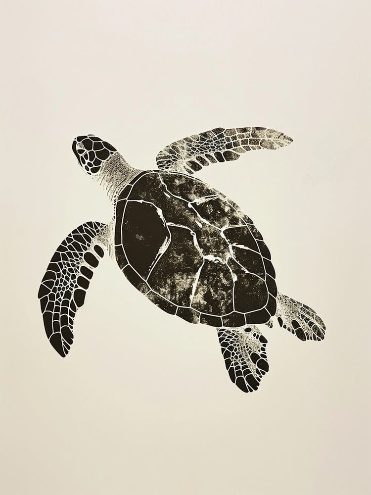Minimalist Sea Turtle 1