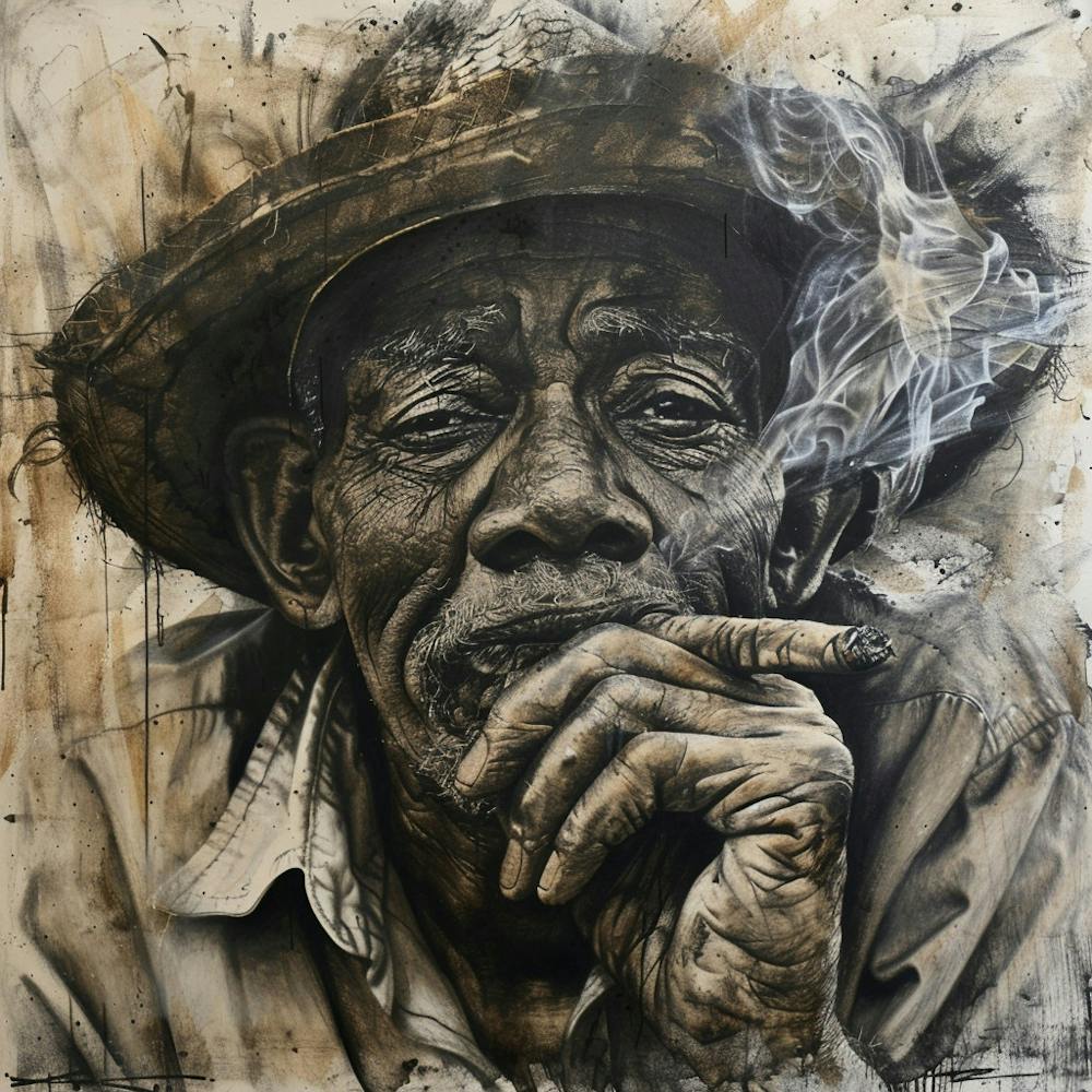 'Smoking Man' in Jamaica