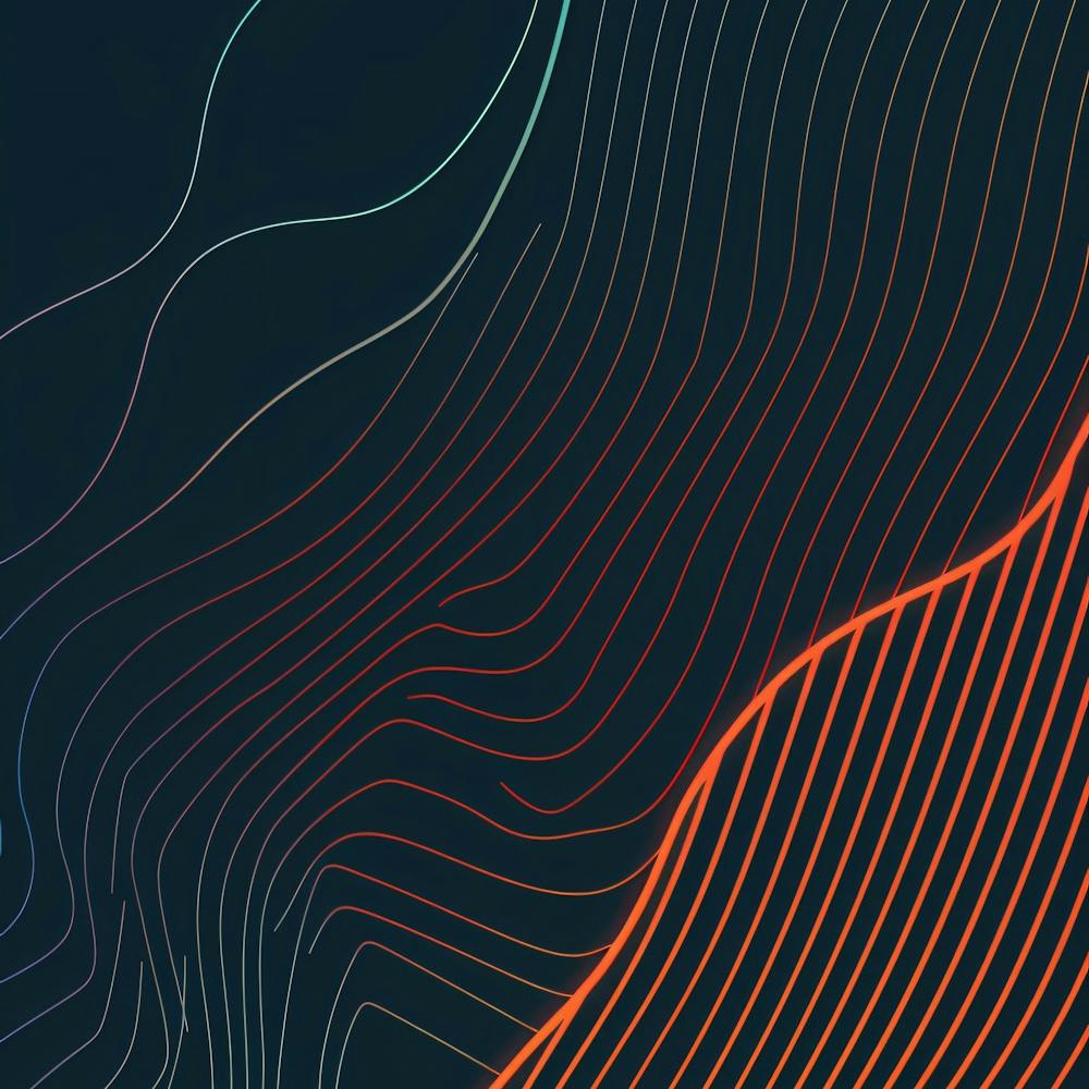 Abstract Wavy Lines