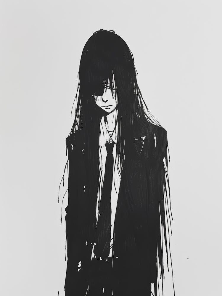 Anime Girl With Long Hair