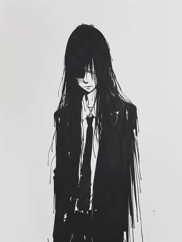 Anime Girl With Long Hair