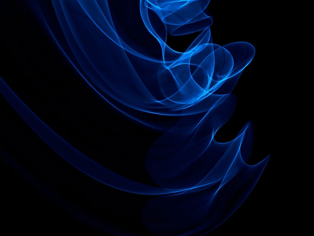 Glowing Abstract Curved Blue Lines 16