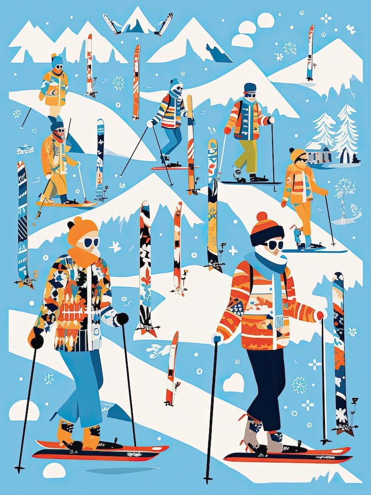 Lech Zurs Am Arlberg   Austria, Ski Resort Illustration 1