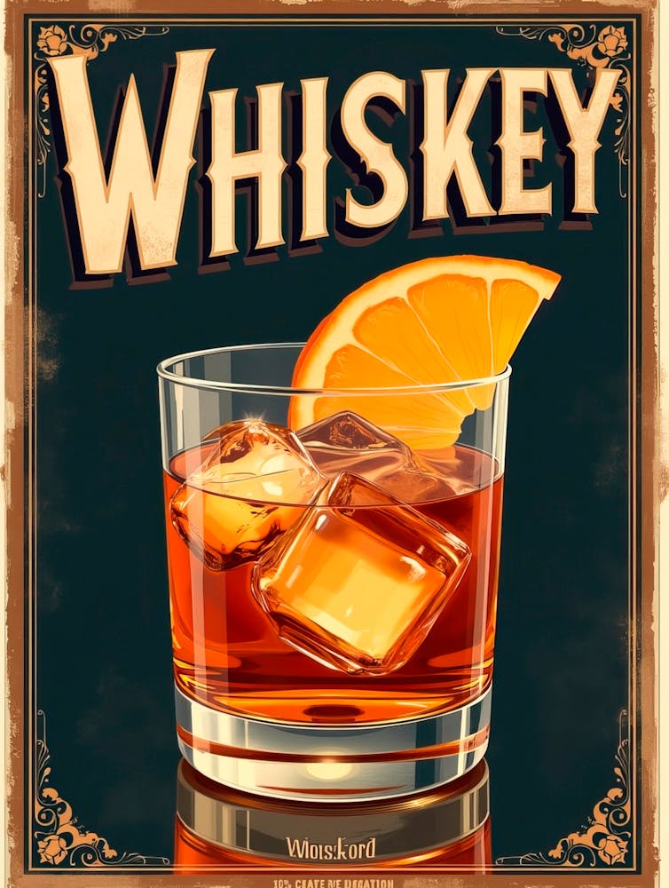 Whisky Vintage-Poster