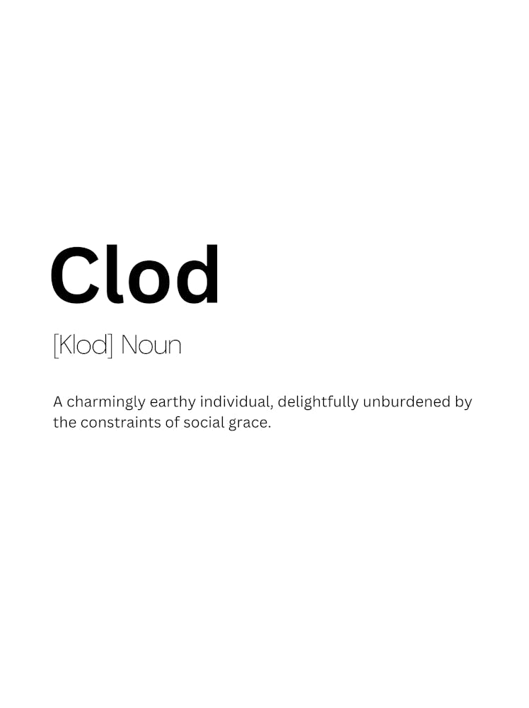 Clod Definition Meaning