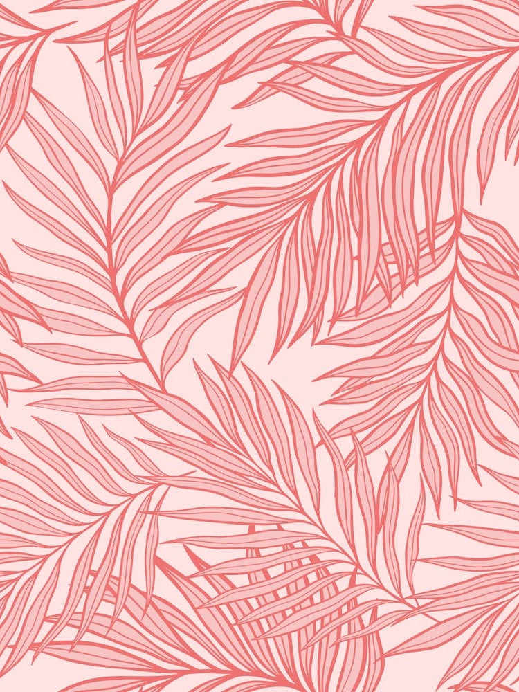 Pink Tropical Leaves