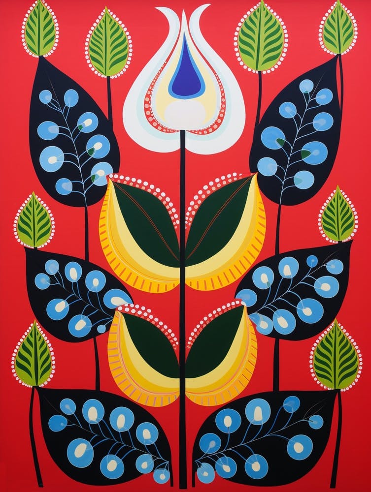 Flower Motif Painting Calla Lily 2