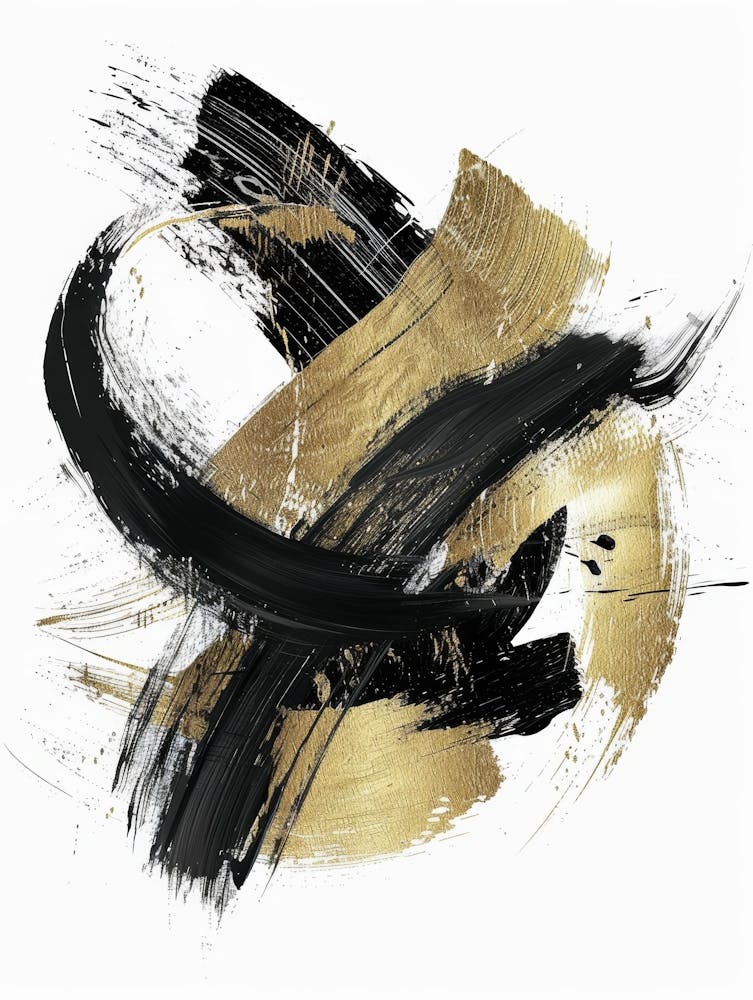 Abstract Brushstrokes Canvas Print 9