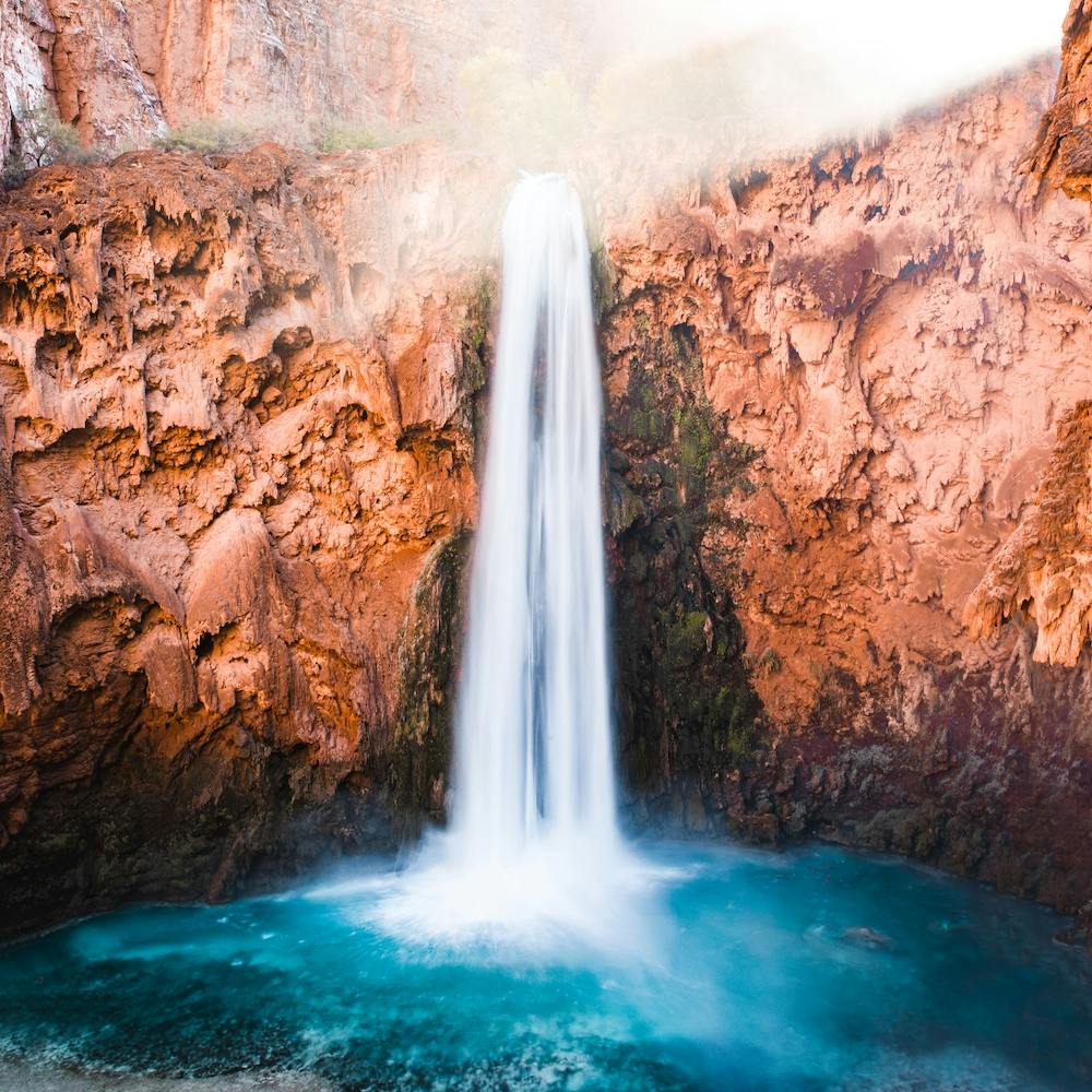 Desert Oasis Waterfall 1 Square