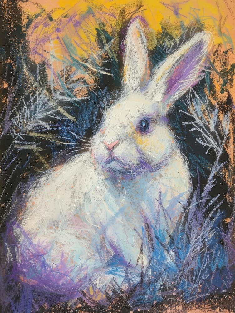 Lapin Dans l'Herbe