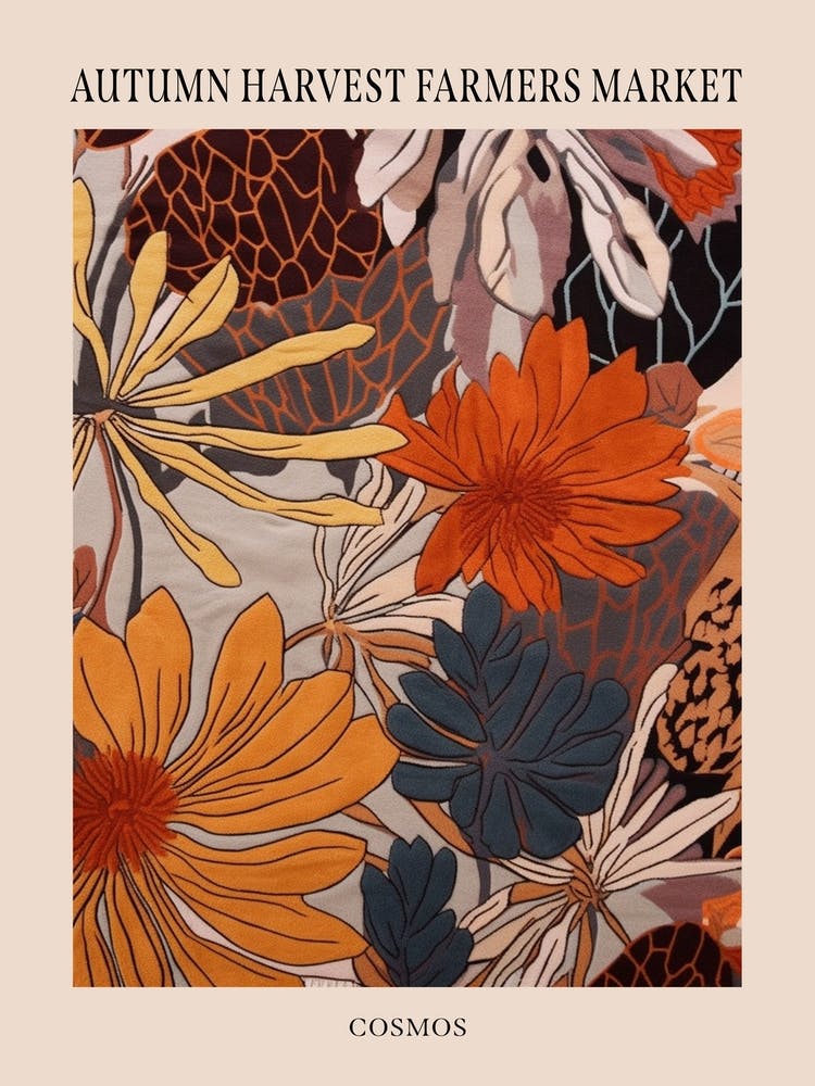 Fall Botanicals Cosmos 2 Poster