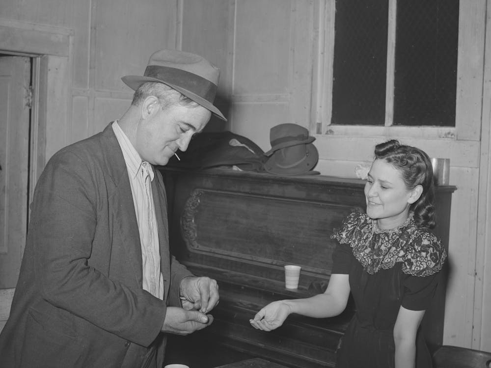Paying For Pie Which He Bought At Auction At Pie Supper In Muskogee County, Oklahoma, See General Captio