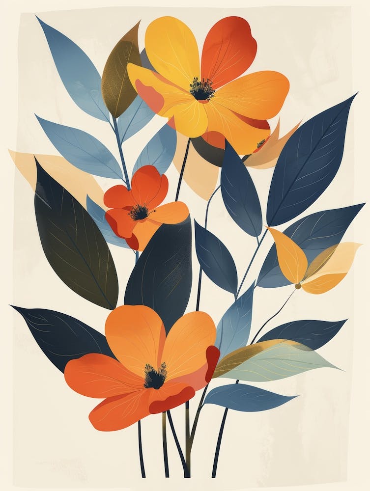 Fleurs Oranges 17