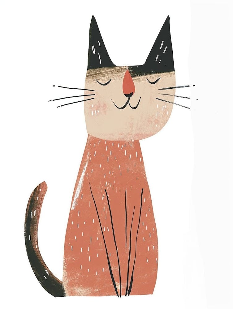 Chausie Cat Clipart Illustration 5