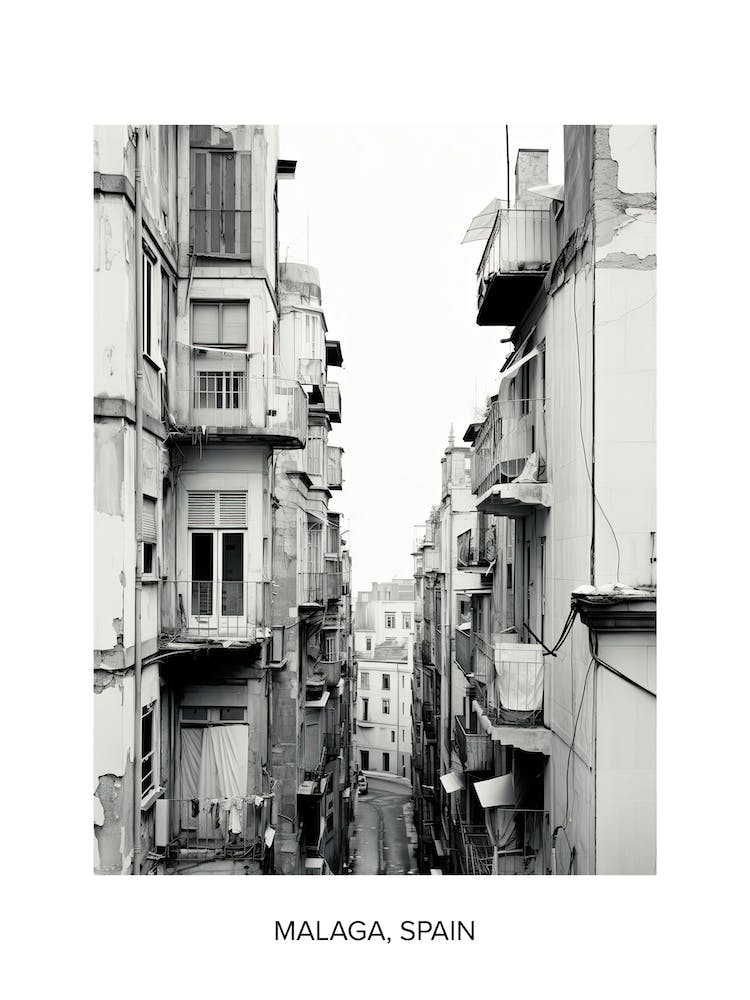 Poster Of Marseille, France, Photography In Black And White 1