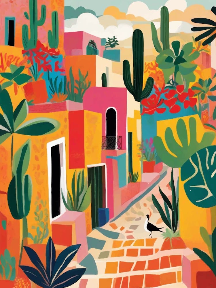 Mexican Village, colorful streets