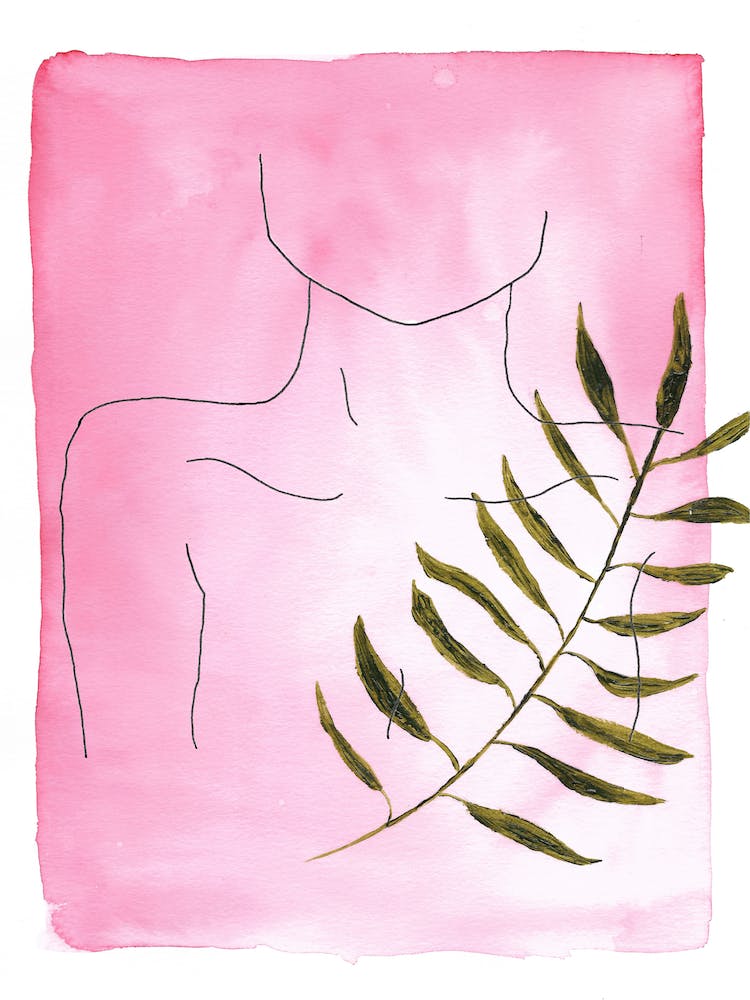 Abstract Pink Portrait 1