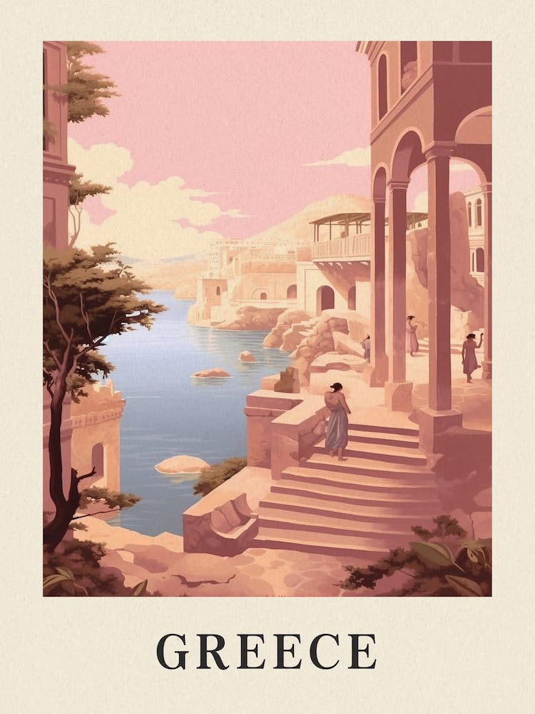 Vintage Travel Poster Greece 3
