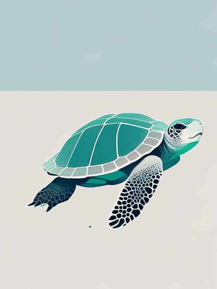 Sea Turtle In Motion, Sea Turtle Simplicty 2