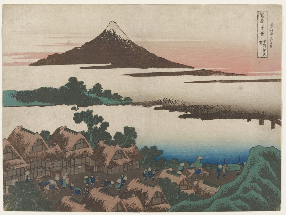 Dawn At Isawa In Kai Province (1830–1833), Katsushika Hokusai