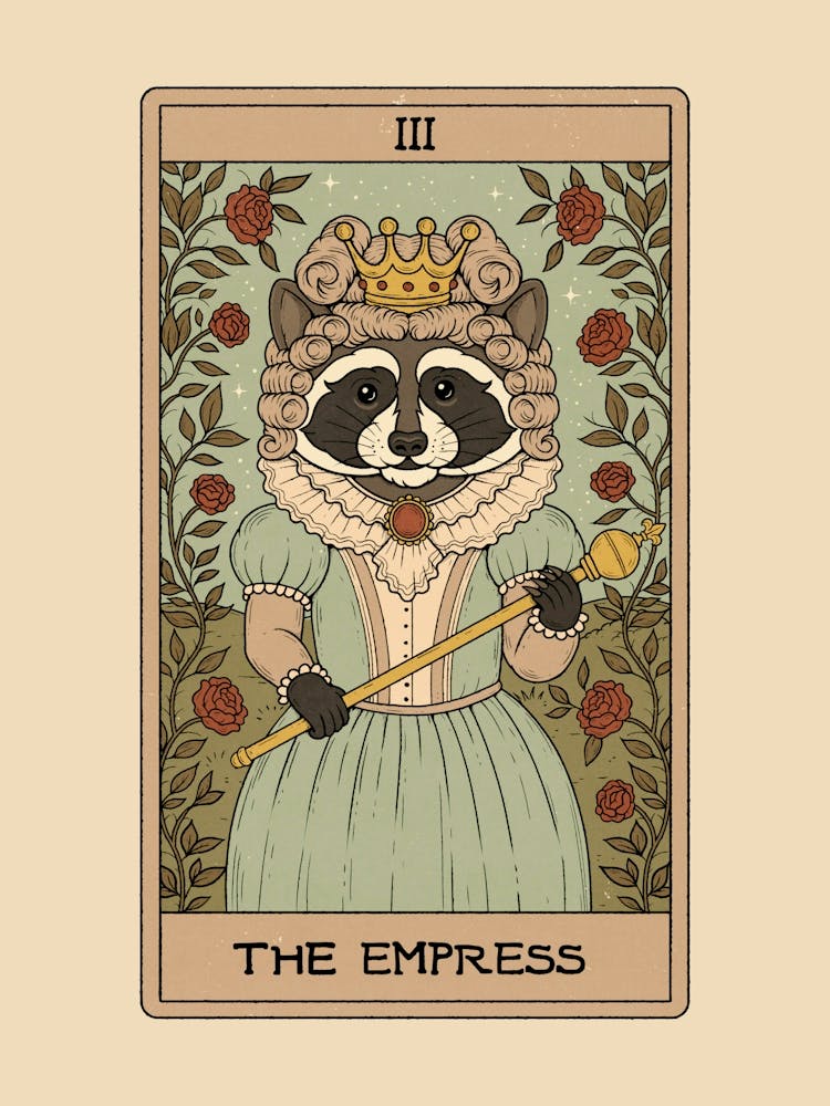 The Empress - Raccoons Tarot
