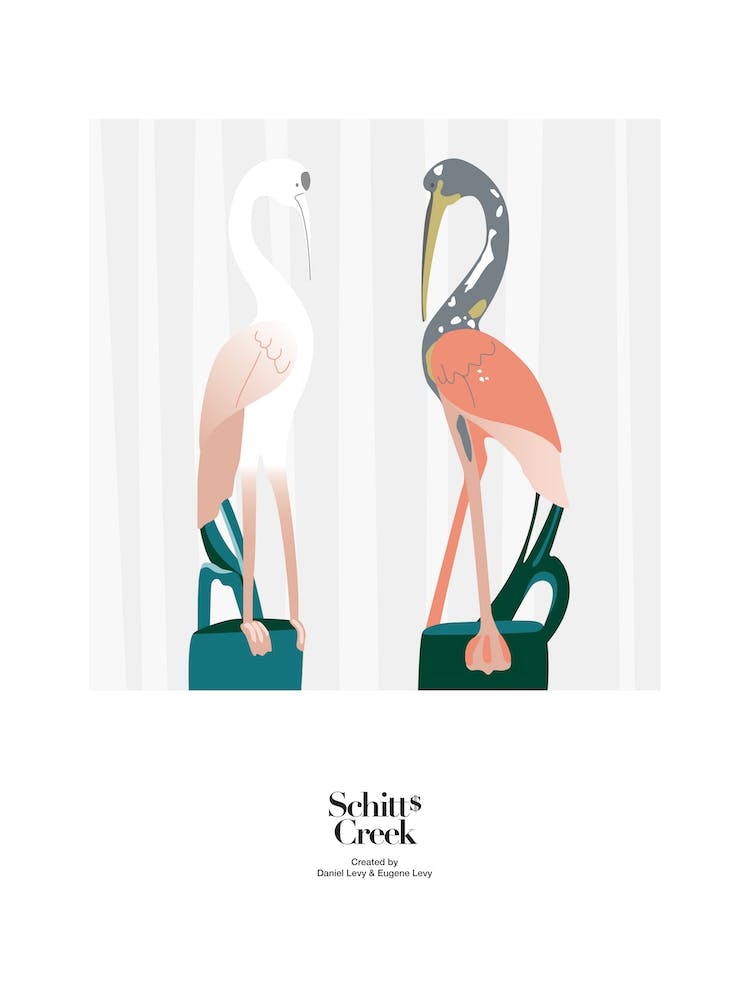 Schitts Cafe Tropical Flamingoes
