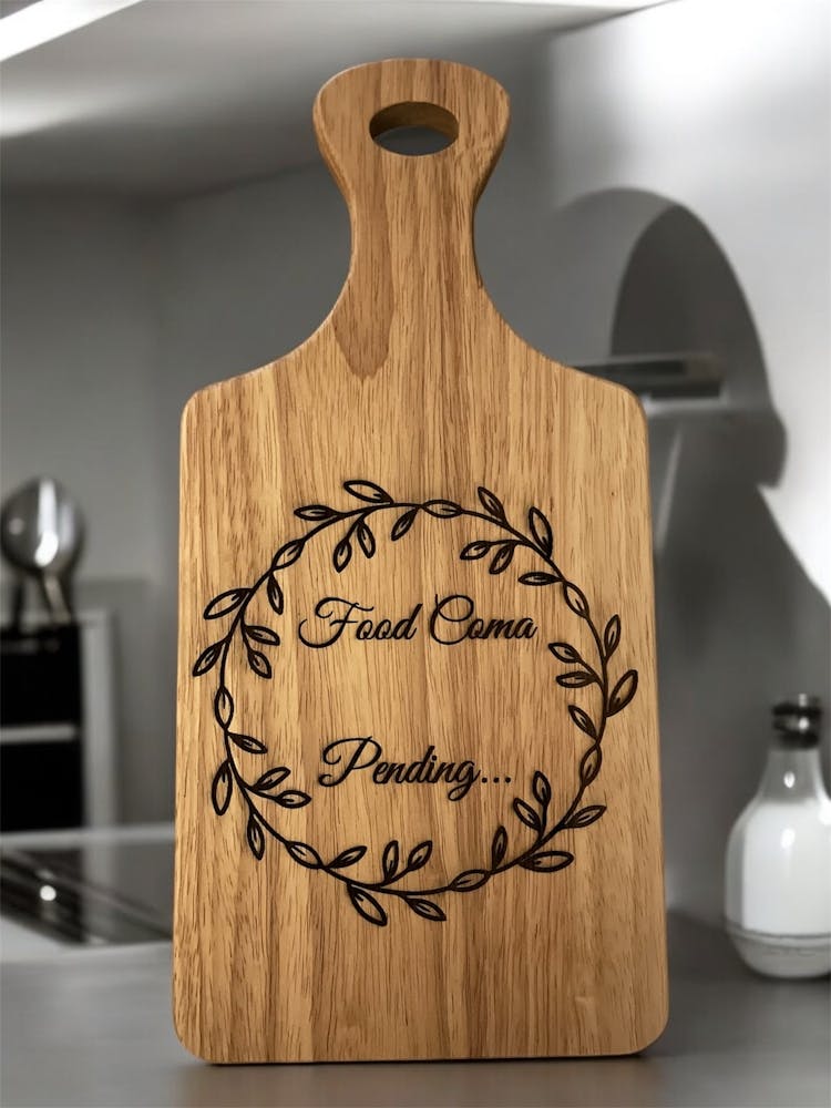 Bespoke wooden personalised serving board