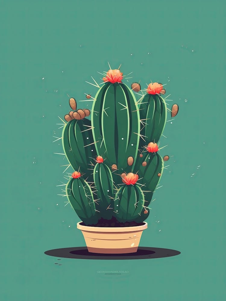 Peyote Cactus Illustration 4