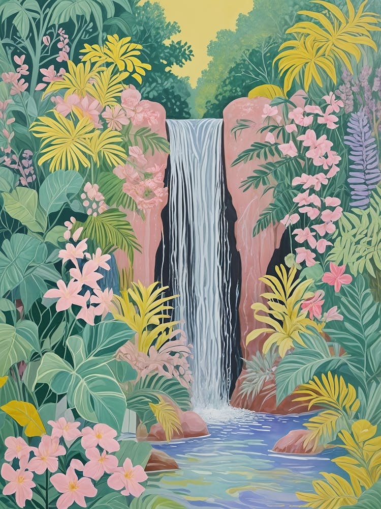 Tropical Jungle Waterfall no2