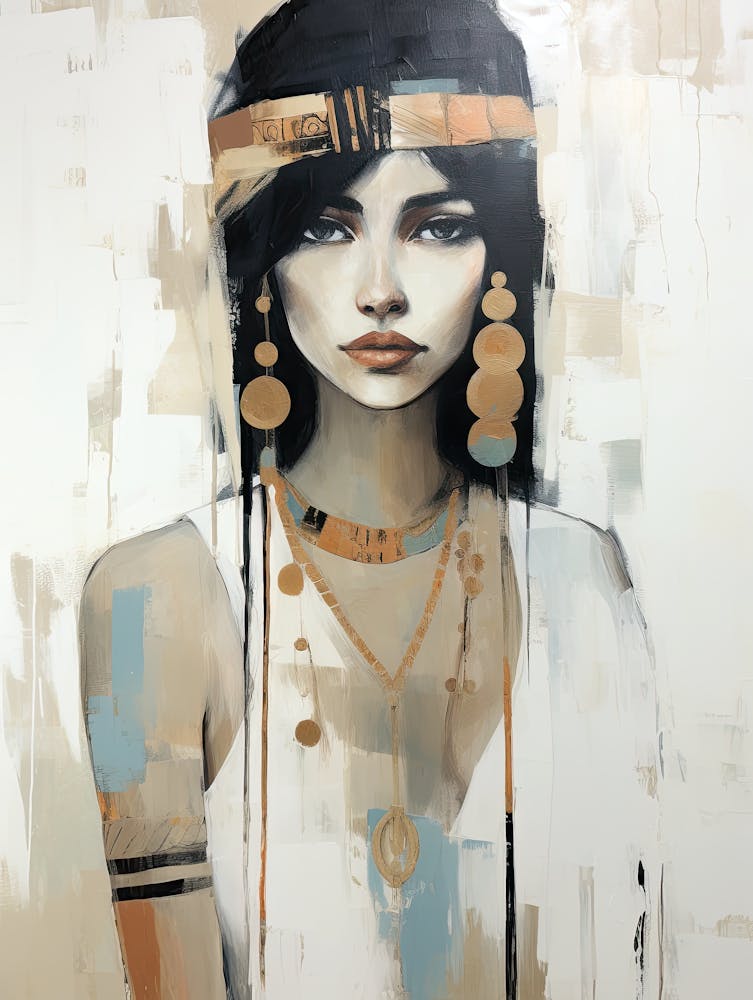 Moonlit Dance, Boho Art Style