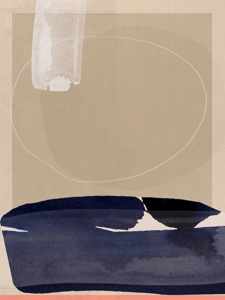 Abstract Beige Triplet
