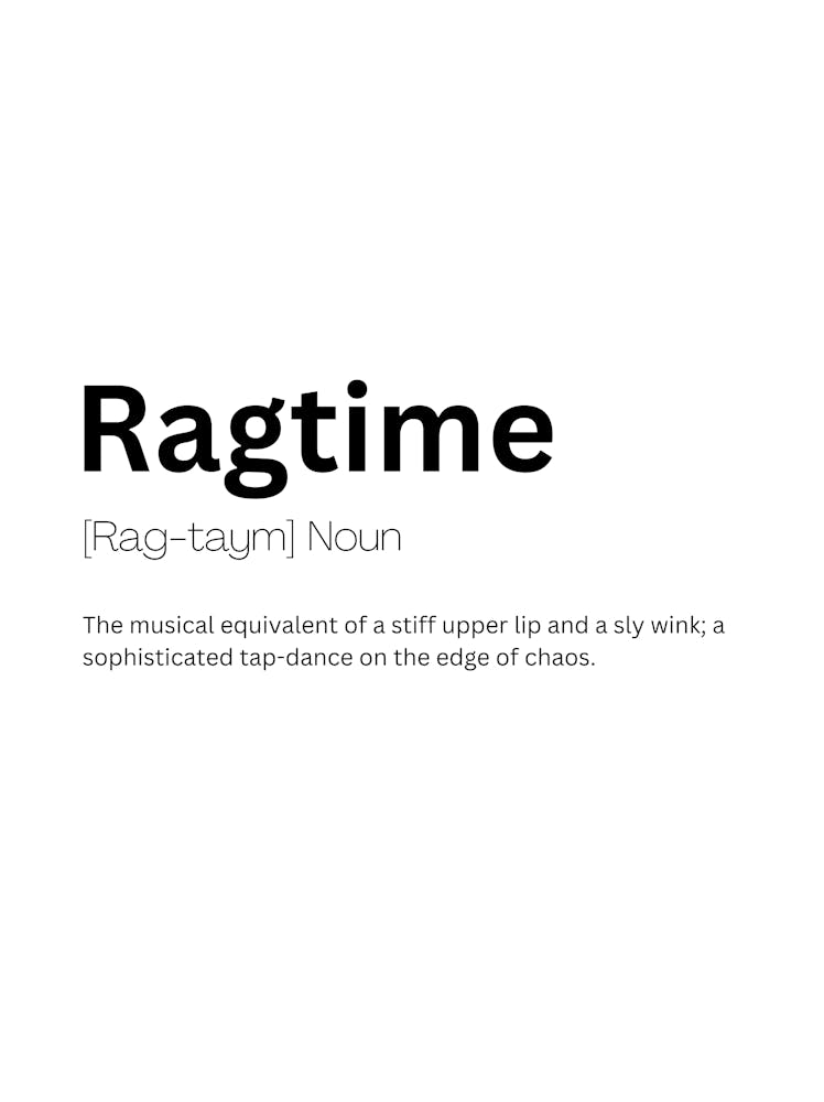 Ragtime Definition Meaning