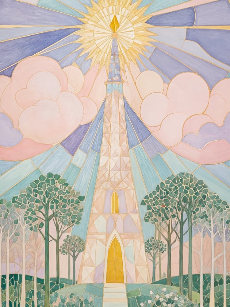 Mosaic Pastel Tower