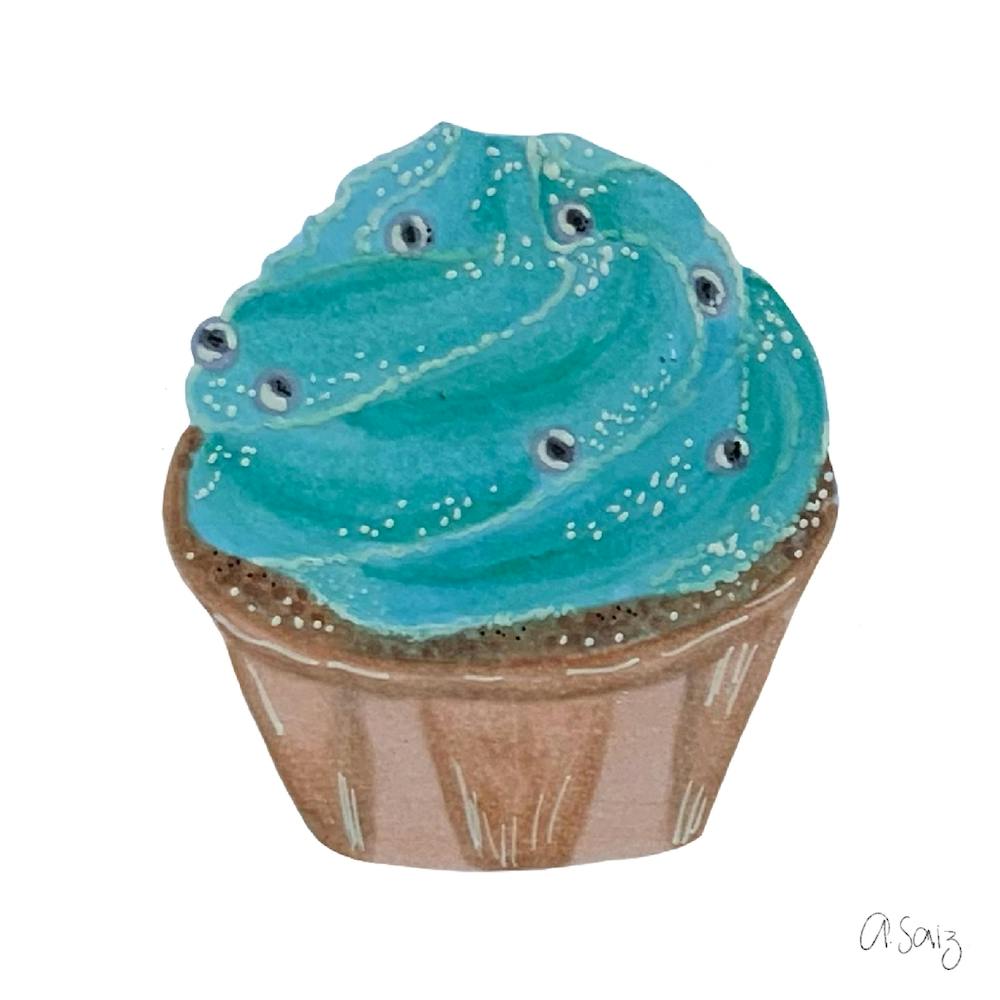 Turquoise Cupcake
